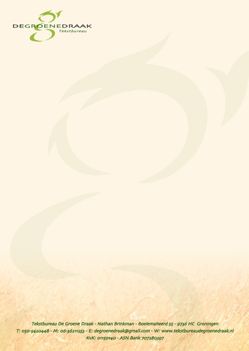 Groene Draak - Briefpapier